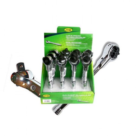 CARRACA 72 DIENTES ARTICULADA CORTA 1/2"